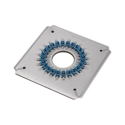 24 Ports SC UPC Connector ขัดติดตั้ง Jig Heat Treatment สำหรับ Fiber Polisher