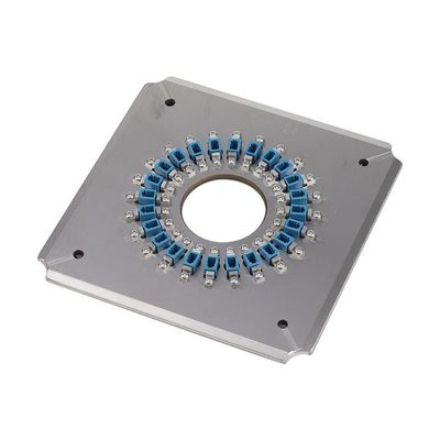 24 Connectors Square LC / UPC Optical Fiber Polishing Fixture Fixture Kit การทำงานที่ยืดหยุ่น