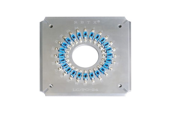 LC PC ที่อยู่อาศัยสายแพทช์ไฟเบอร์ขัด Fixture 24 Connectors A Time