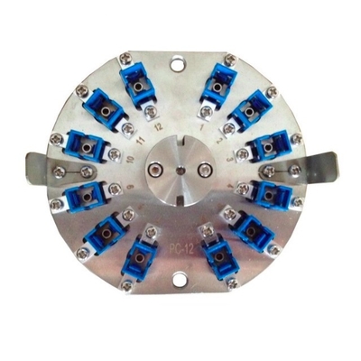 แรงดันกลางรอบ SC PC Fiber Polishing Disc Jig 12 Connectors