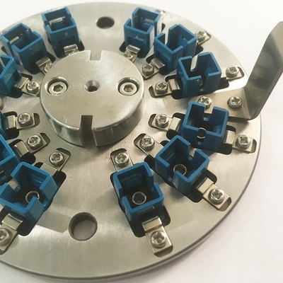 แรงดันกลางรอบ SC PC Fiber Polishing Disc Jig 12 Connectors
