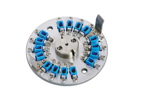 ไฟเบอร์ออปติก LC Ferrule Polishing Jig Round สำหรับเครื่องขัดแรงดันศูนย์