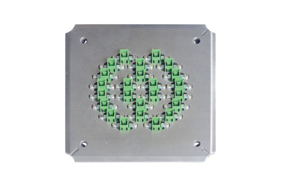 24 Port SC APC Polish Jig สแตนเลสสำหรับ SC APC Connector Optical Fiber