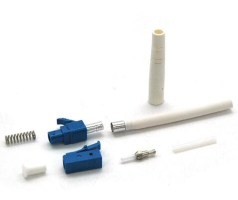 LC PC Single Mode Fiber Connectors ตัวเชื่อมต่อไฟเบอร์ออปติก Simplex ความน่าเชื่อถือสูง