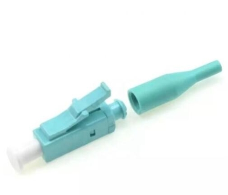 LC 0.9 ตัวเชื่อมต่อสายแพทช์ไฟเบอร์ OM4 OM3 SM MM การสูญเสียการแทรกต่ำ